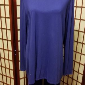 Royal blue shirt dress type blouse-B154